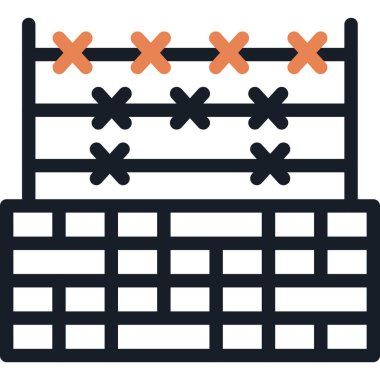 Izgara simgesi, vektör illüstrasyonu