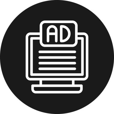 Vektör reklam simgesi illüstrasyonu