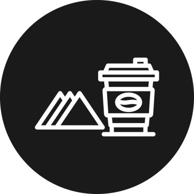 Vektör Kahve Simgesi illüstrasyonu