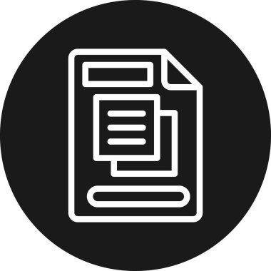 Vektör belgesi Simge illüstrasyonu