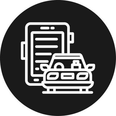 vektör, logotype olarak araba sigortası simgesi