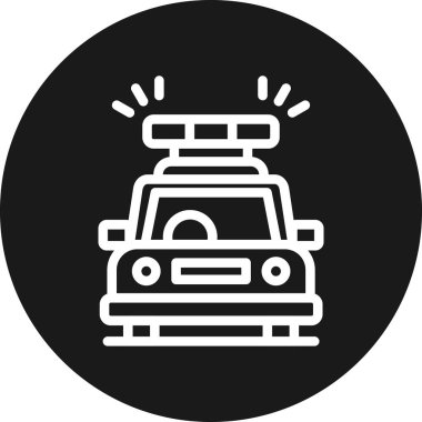 araba simgesi, modern basit tasarım