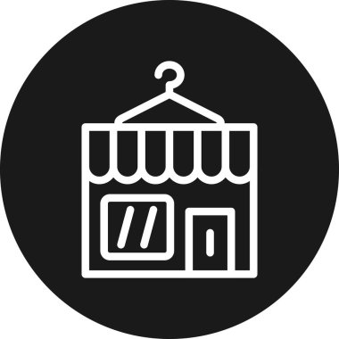 dükkan simgesi vektör illüstrasyonu