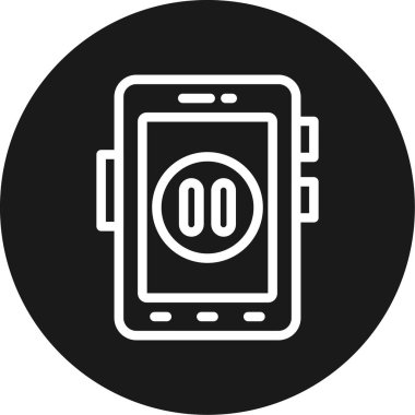 akıllı telefon simgesi vektör illüstrasyonu