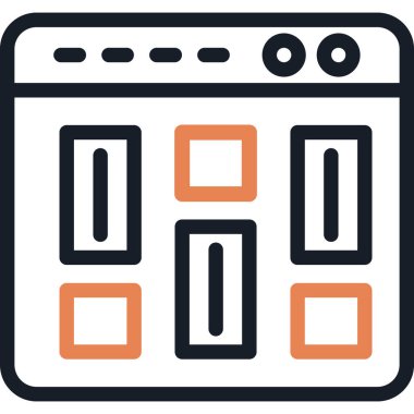 Takvim. Web simgesi basit illüstrasyon