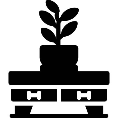 Büyüyen Bitki simgesi, vektör illüstrasyonu