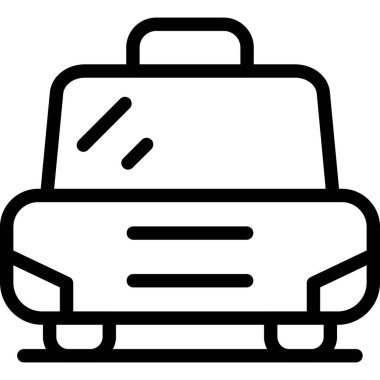 - Araba. Web simgesi basit tasarım