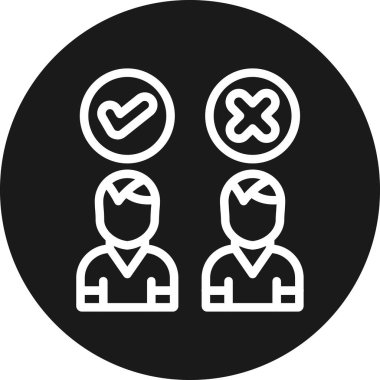 İnsan simgesinin vektör illüstrasyonu