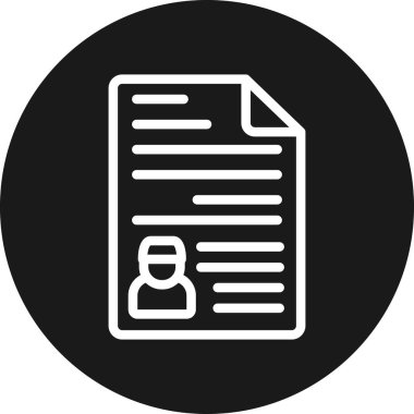 belge simgesi vektör illüstrasyonu