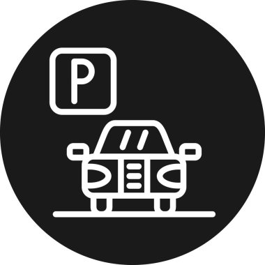 park simgesi modada izole edilmiş arkaplan