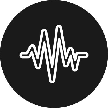 ses dalgası sembolü vektör illüstrasyon tasarımı