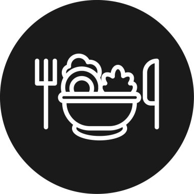 Gıda simgesinin vektör illüstrasyonu