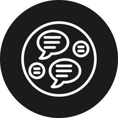 Sohbet simgesi vektör illüstrasyonu