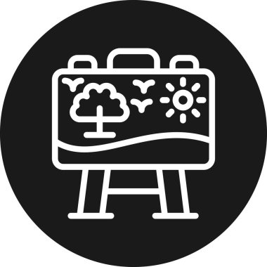 Modern simgenin vektör illüstrasyonu