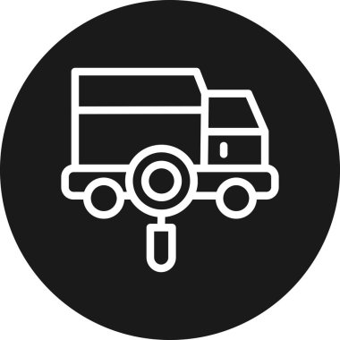 Kamyon simgesinin vektör illüstrasyonu