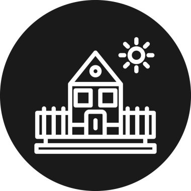 Ev simgesinin vektör illüstrasyonu