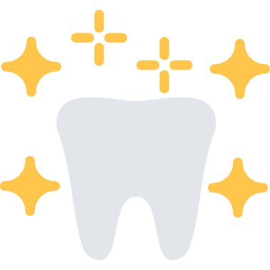 Diş düzlüğü simgesi, vektör illüstrasyonu