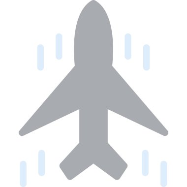 uçak ikonu vektör illüstrasyonu