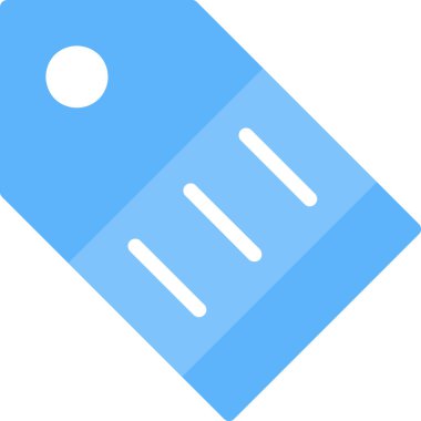 Simge etiketinin vektör illüstrasyonu