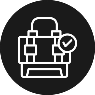 Modern simgenin vektör illüstrasyonu