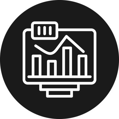 İş ve finans simgesinin vektör illüstrasyonu