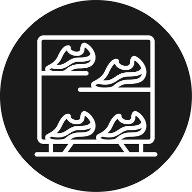 vector illustration of modern shoes icon