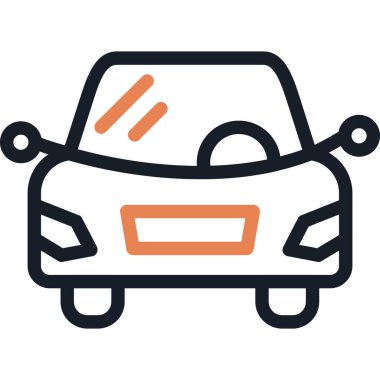 araba simgesi vektör illüstrasyonu