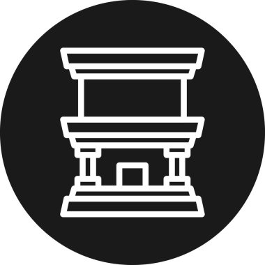 Modern simgenin vektör illüstrasyonu