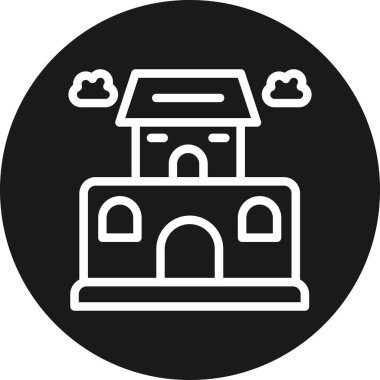 Cami. Web simgesi basit tasarım