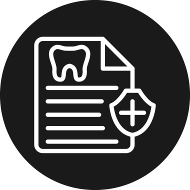 diş simgesi vektör illüstrasyonu