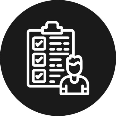 Kontrol listesi vektör simgesi modern basit tasarım illüstrasyonu