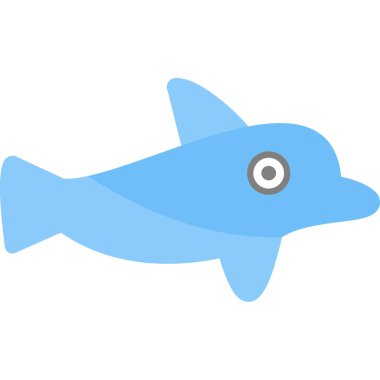 Mavi balina, illüstrasyon, beyaz arkaplanda vektör.