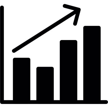 büyüme grafik vektörü simgesi