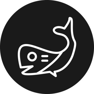 Vektör Balık Simgesi İllüstrasyonu