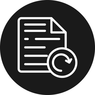 Belge. Web simgesi basit illüstrasyon