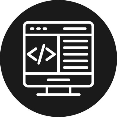 tarayıcı web simgesi, basit vektör illüstrasyonu