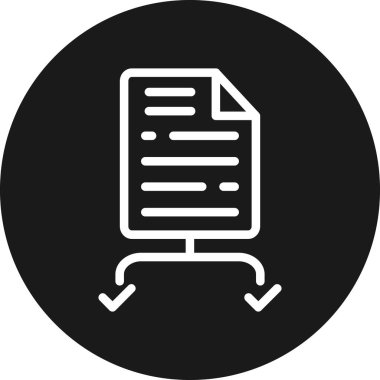 belge simgesi vektör illüstrasyonu