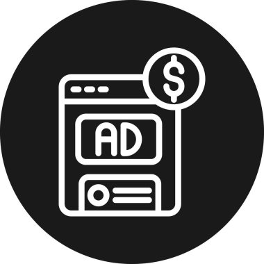 Reklam reklam simgesi tam stil