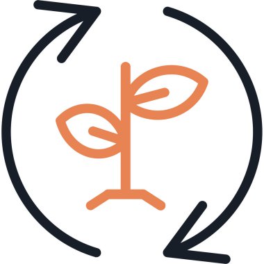 Yaprak. Web simgesi basit tasarım