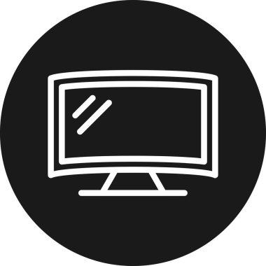 vektör lcd simgesi illüstrasyonu