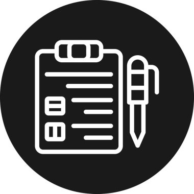 Belge. Web simgesi basit tasarım