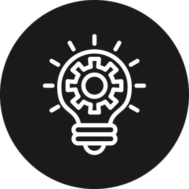 Ampul. Web simgesi basit illüstrasyon