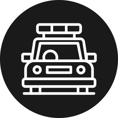 araba simgesi vektör illüstrasyonu