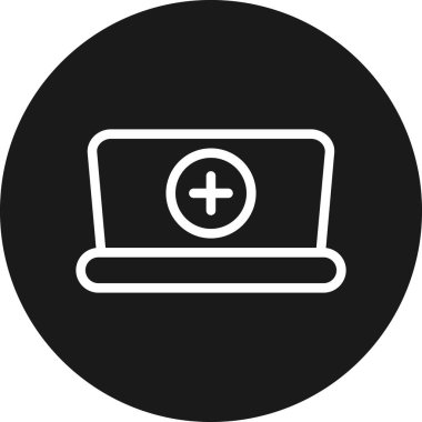 Modern b 'nin vektör illüstrasyonu bilgisayarın simgesinden yoksun