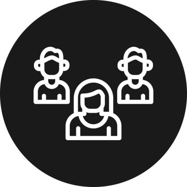 İnsan simgesinin vektör illüstrasyonu