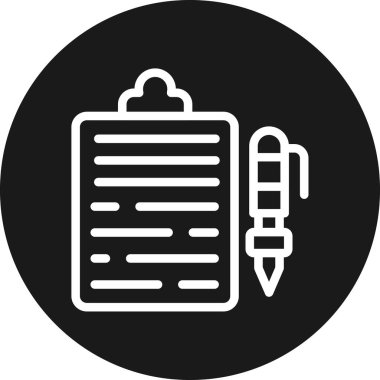 Belge simgesinin vektör illüstrasyonu