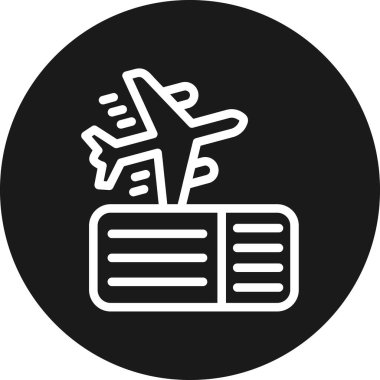 Seyahat simgesinin vektör illüstrasyonu