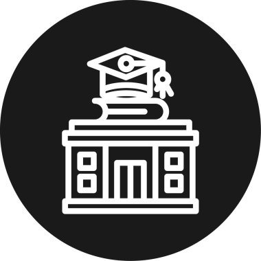 vektör eğitimi ve mezuniyet simgesi