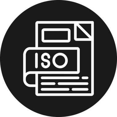 vektör izo simgesi illüstrasyonu