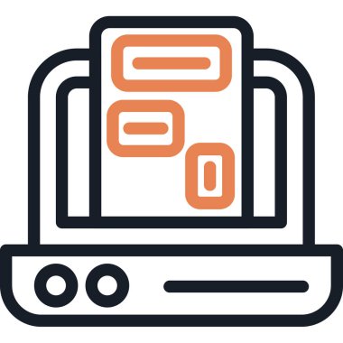 Bilgisayar. Web simgesi basit illüstrasyon